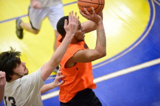 Men's Summer Basketball League action