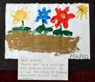 Giving Back thank you letter