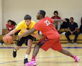 players driblles the ball